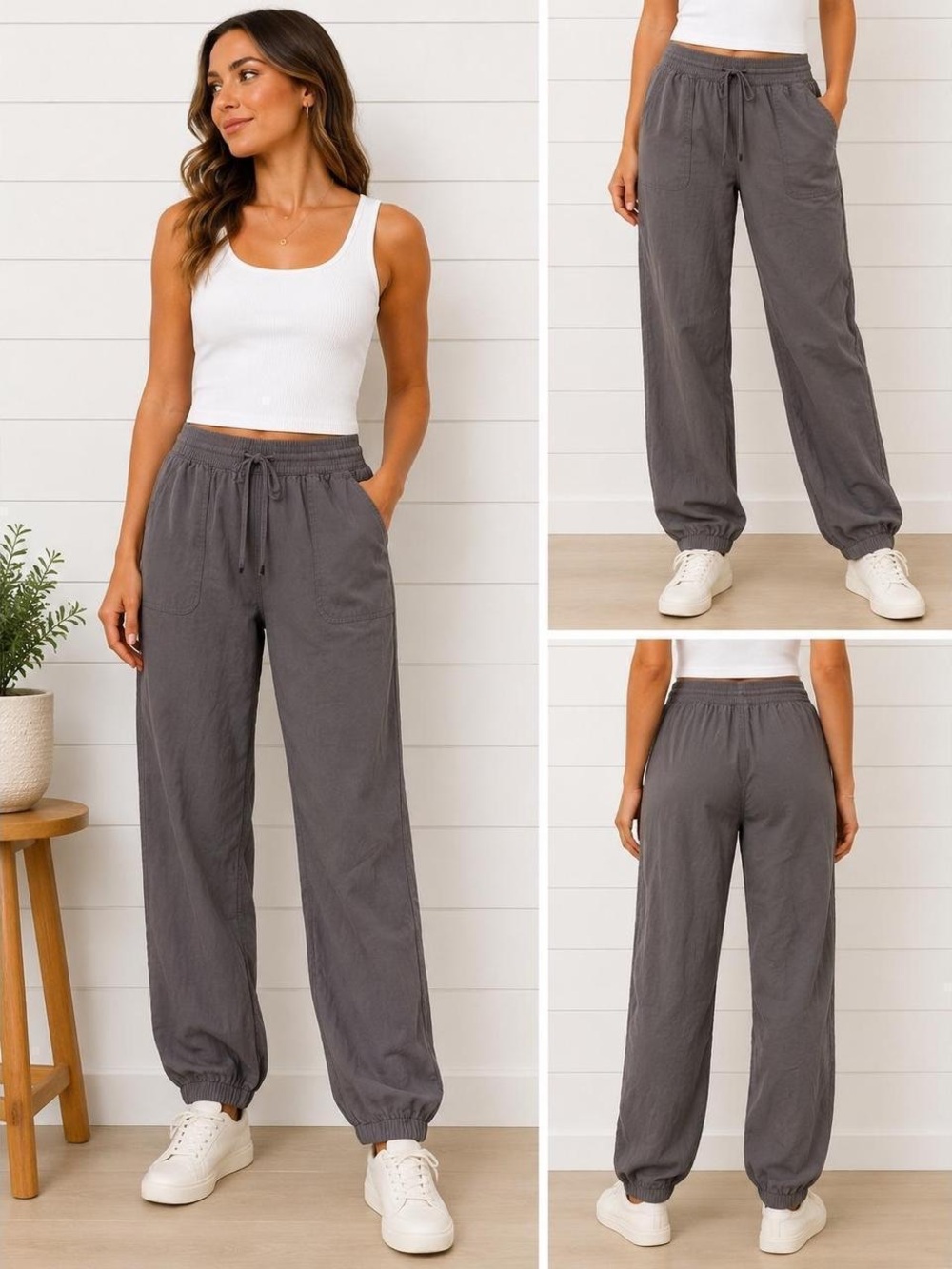 Becool Tencel Jogger Women’s Large Charcoal Gray